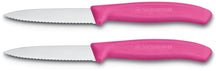 Victorinox Paring Knife Swiss Classic - Pink - Serrated - 2 Pieces