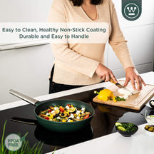 Westinghouse Frying Pan Set Performance ø 24 and 28 cm - Green - Induction and all other heat sources