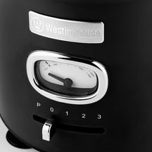 Westinghouse Retro Kettle + Toaster 4 Slots + Blender - Black