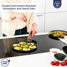 Westinghouse Pancake Pan Set Marble Wood ø 26 and 28 cm - Induction and all other heat sources