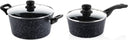 Westinghouse Pan Set Black Marble (Roasting Pan ø 24 cm + Saucepan ø 18 cm) - Induction and all other heat sources