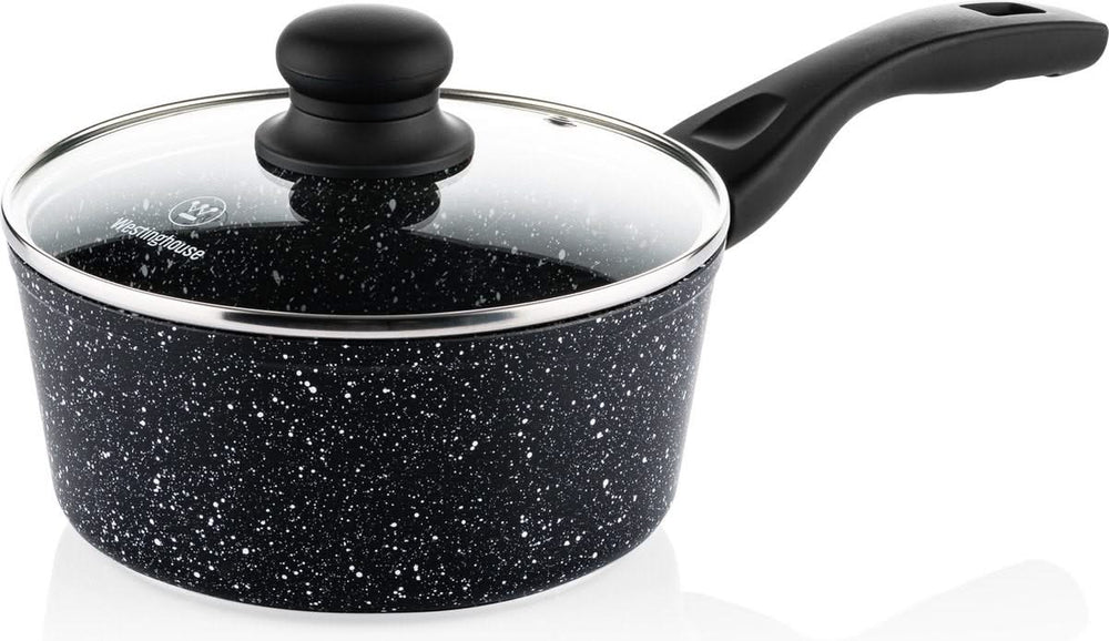 Westinghouse Pan Set Black Marble (Roasting Pan ø 24 cm + Saucepan ø 18 cm) - Induction and all other heat sources