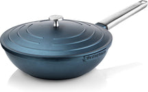 Westinghouse Performance Pan Set (Wok Pan + Grill Pan) ø 28 cm - Blue - Induction and all other heat sources