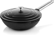 Westinghouse Performance Pan Set (Wok Pan + Grill Pan) ø 28 cm - Black - Induction and all other heat sources.