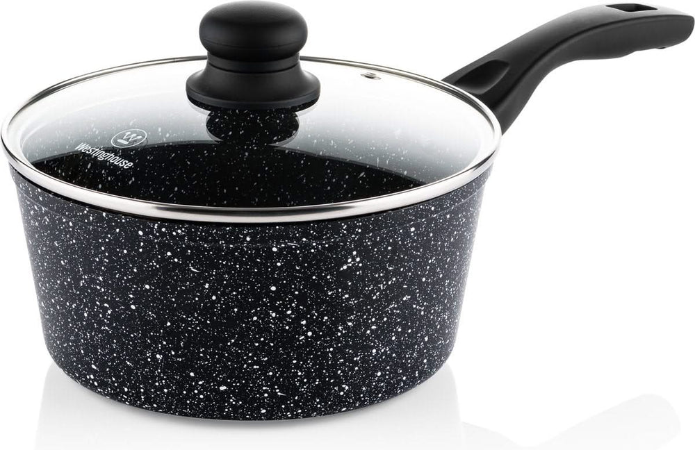 Westinghouse Pan Set Black Marble (Roasting Pan ø 28 cm + Saucepan ø 20 cm) - Induction and all other heat sources