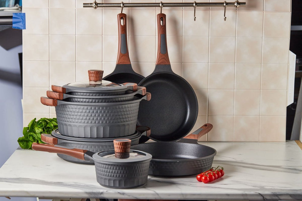 Resto Kitchenware Koekenpannenset Capella ø 24 + 26 + 28 cm - Inductie en alle andere warmtebronnen