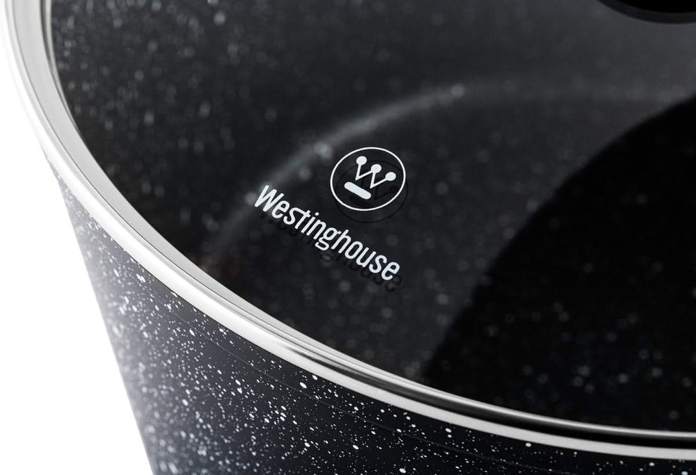 Westinghouse Pan Set Black Marble (Roasting Pan ø 28 cm + Saucepan ø 20 cm) - Induction and all other heat sources