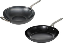 Saveur Selects Pannenset - Carbon Steel (Wokpan ø 35 cm + Koekenpan ø 30 cm) - Inductie en alle andere warmtebronnen