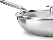 KitchenAid Wok Multi-Ply Stainless Steel - ø 28 cm / 3.6 Liter - without non-stick coating