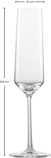 Schott Zwiesel Champagne Glasses Pure 215 ml - 6 Pieces