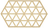 Zone Denmark Pannenonderzetter Triangles - Warm Sand - 24 x 14 cm