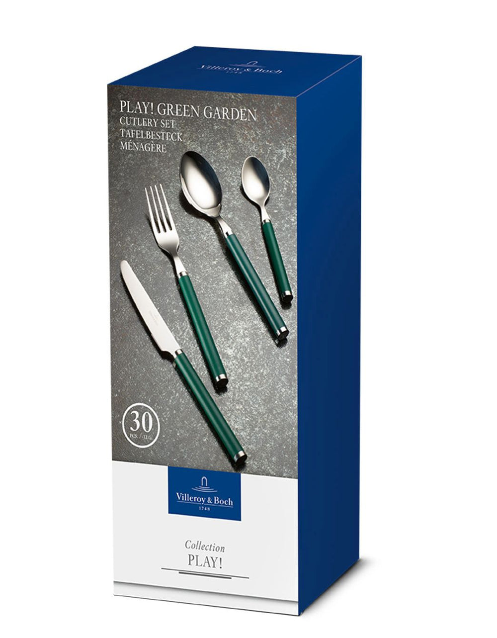 Villeroy & Boch Bestekset Play! - Green Garden - 30 delig / 6 personen