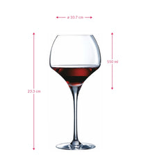 Chef & Sommelier Red Wine Glasses Open Up 550 ml - 6 Pieces