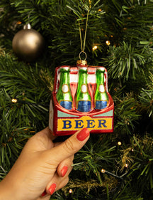 Nordic Light Christmas ball Six Pack Beer 11 cm