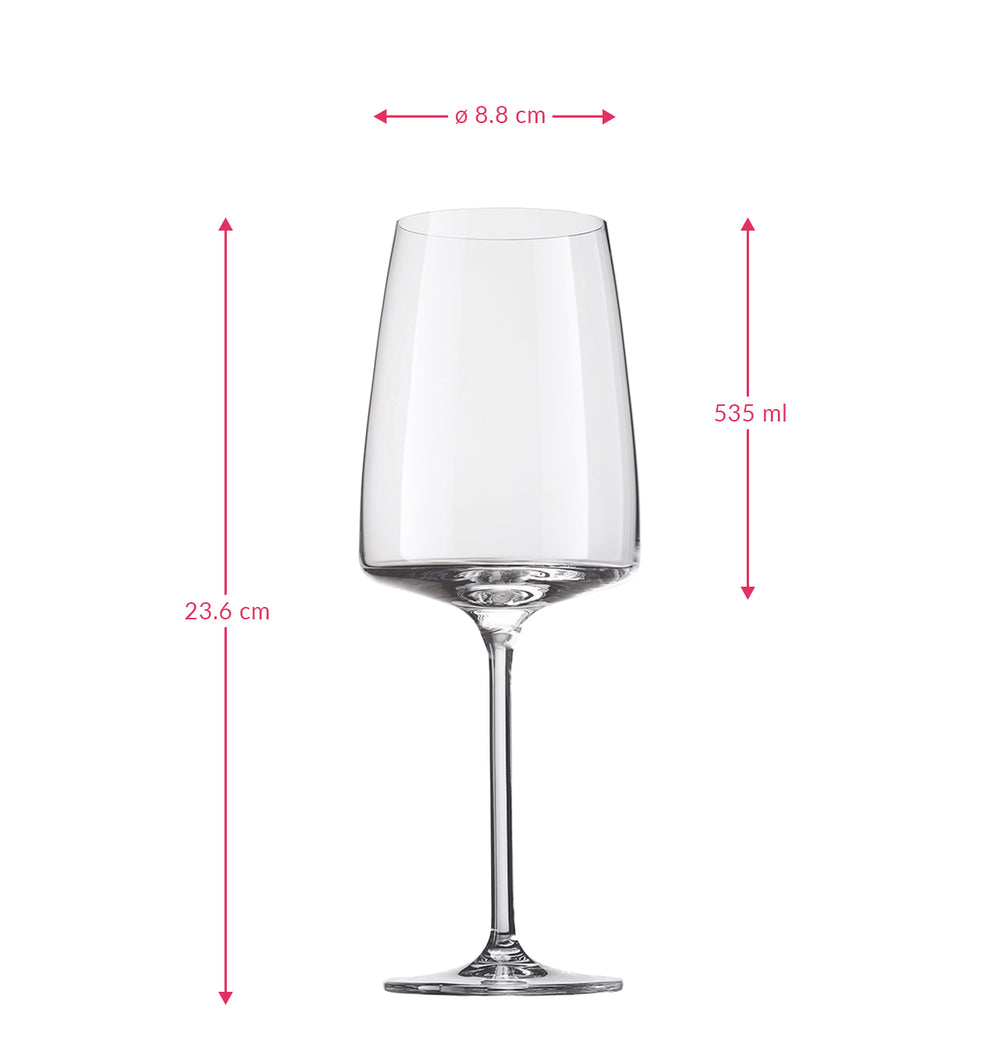 Zwiesel Glas Wijnglazen Vivid Senses Fruity & Delicate - 530 ml - 2 stuks