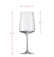 Schott Zwiesel Wine Glasses Vivid Senses Flavour & Spicy 660 ml - 2 Pieces