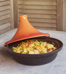 Cosy & Trendy Tajine Inductie - Zwart/Oranje - ø 25 cm