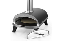 ZiiPa Pizza Oven Piana - Wood-fired - with Thermometer - Anthracite - for ø 30 cm pizzas