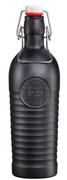 Bormioli Rocco Swing Top Bottle / Weck Bottle Officina 1825 Anthracite 1.2 Liter