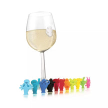 Vacu Vin Wine Glass Markers - Colored - 12 Pieces