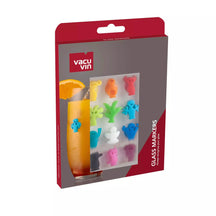 Vacu Vin Wine Glass Markers - Colored - 12 Pieces