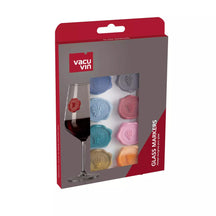 Vacu Vin Wine Glass Markers - Colored - 8 Pieces