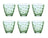 Bormioli Rocco Glasses Flora - Green - 250 ml - 6 pieces