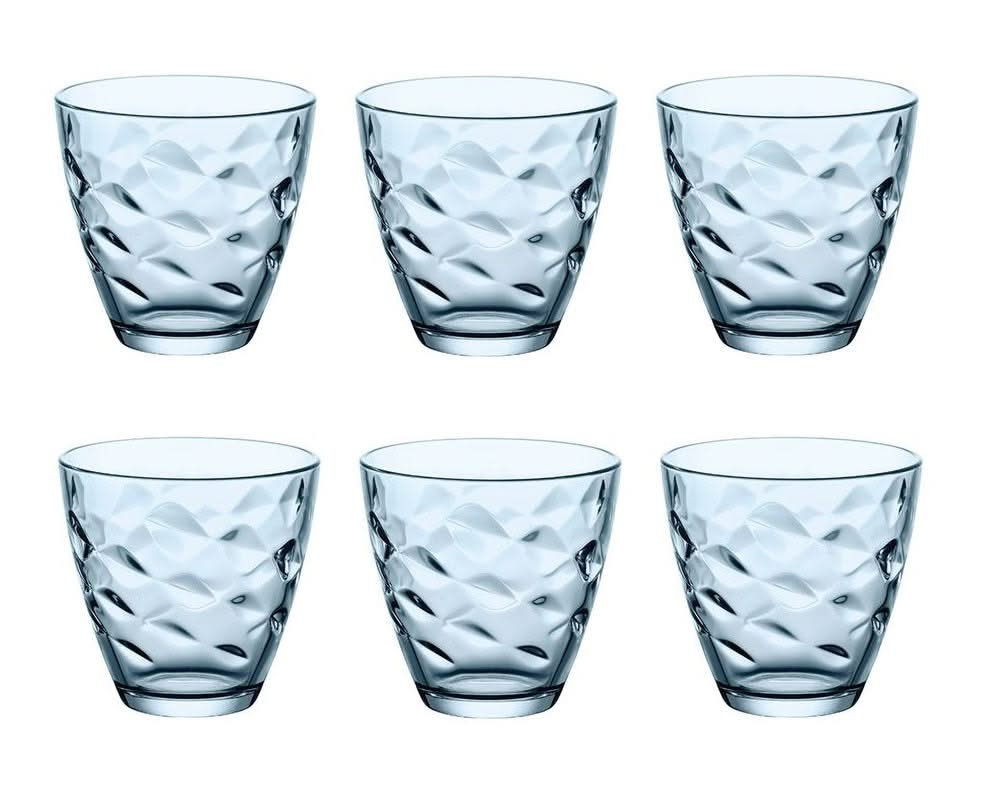 Bormioli Rocco Glass Flora Blue 260 ml - 6 Pieces