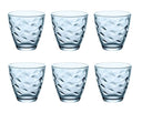 Bormioli Rocco Glass Flora Blue 260 ml - 6 Pieces