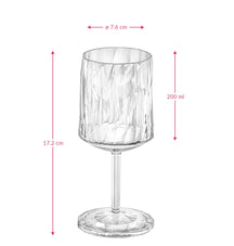 Koziol Wine Glasses - unbreakable - Superglass - 200 ml - 2 Pieces