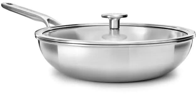 KitchenAid Wok Multi-Ply Stainless Steel - ø 28 cm / 3.6 Liter - without non-stick coating