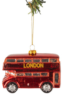 Nordic Light Christmas ball London bus 11 cm