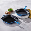 Le Creuset Skillet Signature - Azure - ø 23 cm - geëmailleerde anti-aanbaklaag