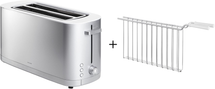 Zwilling Broodrooster XL Enfinigy + Tostiklem - 2 lange sleuven - 7 Warmteniveaus - 1800 W - Zilver/Wit