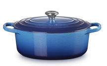 Le Creuset Casserole Oval Signature Azure - ø 27 cm / 4.1 Liter