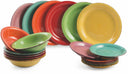 Villa d'Este Dinnerware Set Baita Warm Colours 18-Piece