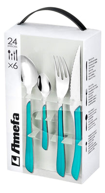 Amefa Cutlery Set Eclat Blue 24-Piece