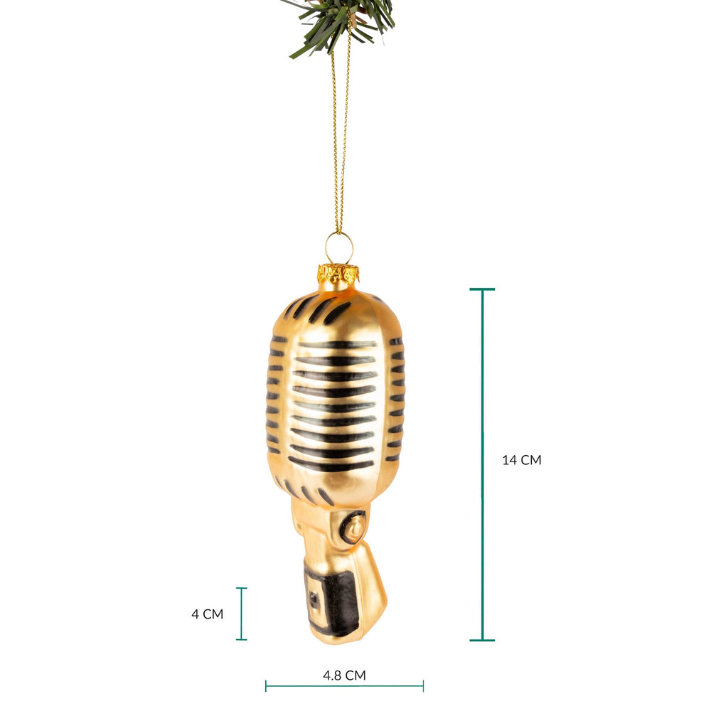 Nordic Light Christmas bauble microphone 14 cm