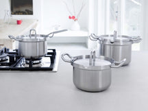 BK Saucepan - with lid - Q-linair Master Stainless Steel - ø 16 cm / 2 Liter