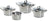 BK Pan Set Premium+ Stainless Steel - 4-Piece