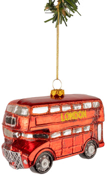 Nordic Light Christmas ball London bus 11 cm