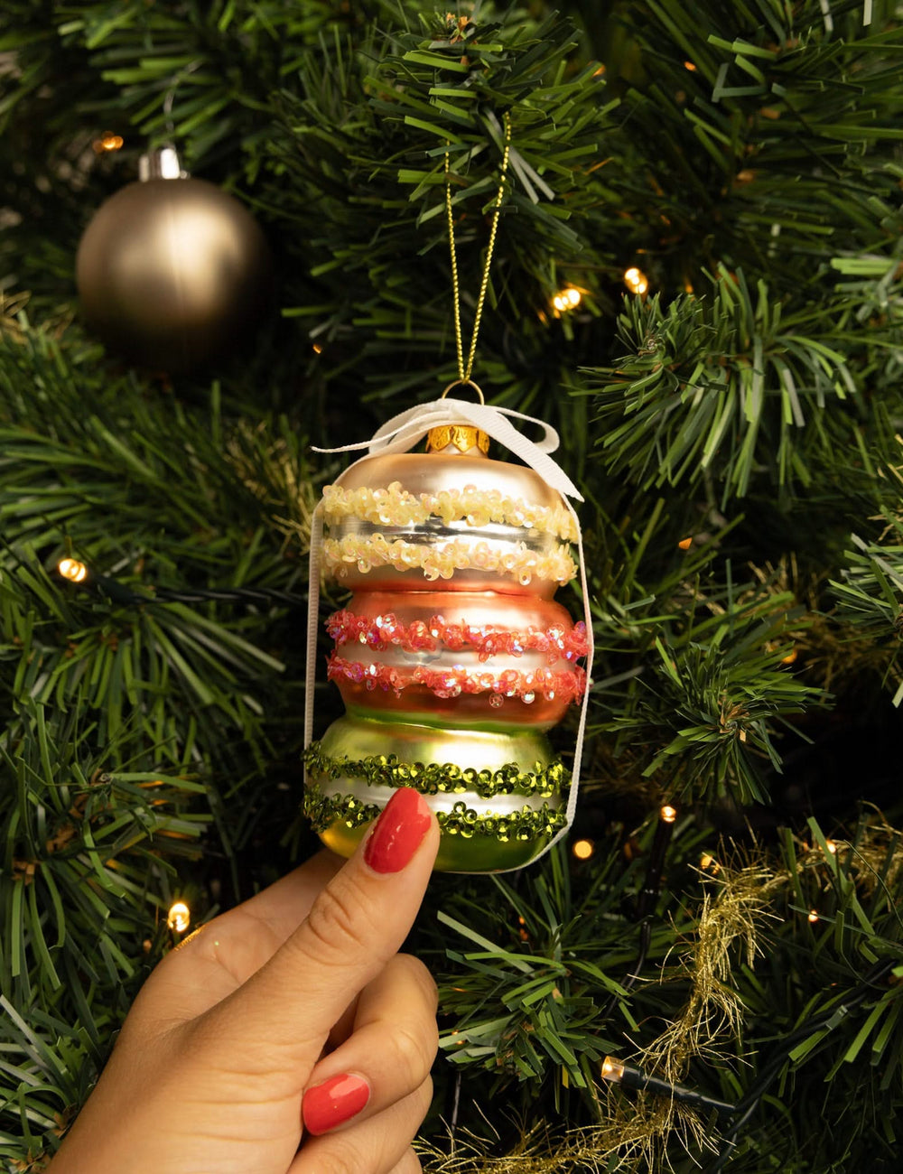 Nordic Light Christmas bauble macaron 11 cm