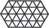 Zone Denmark Pannenonderzetter Triangles - Black - 24 x 14 cm