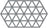 Zone Denmark Pannenonderzetter Triangles - Cool Grey - 24 x 14 cm