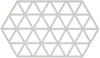 Zone Denmark Pannenonderzetter Triangles - Warm Grey - 24 x 14 cm