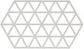 Zone Denmark Pannenonderzetter Triangles - Warm Grey - 24 x 14 cm