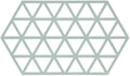 Zone Denmark Trivet Triangles - Nordic Sky - 24 x 14 cm