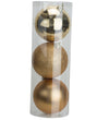 Cosy @Home Kerstballen Goud ø 15  cm - 3 Stuks