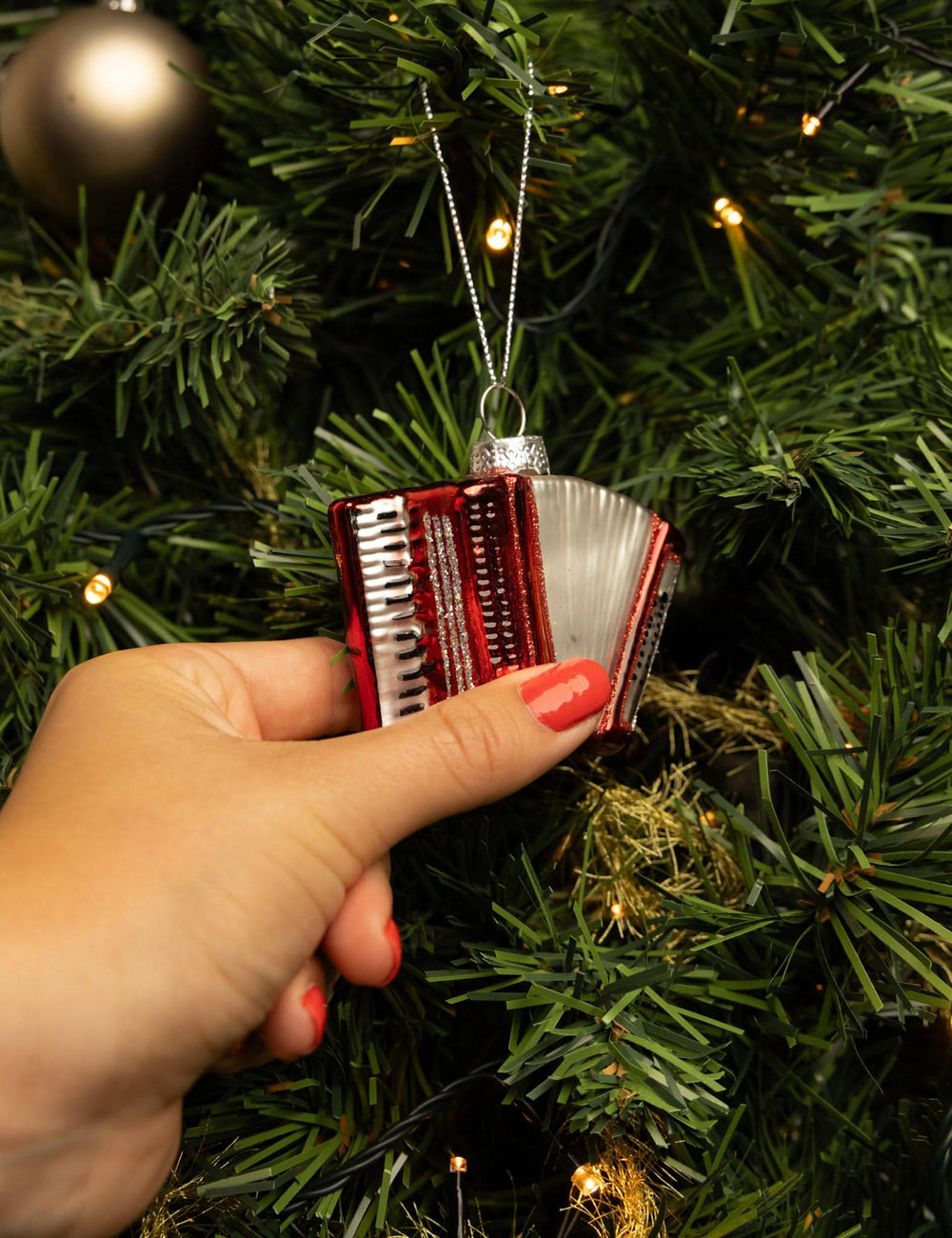 Nordic Light Kerstbal Accordeon 7 cm