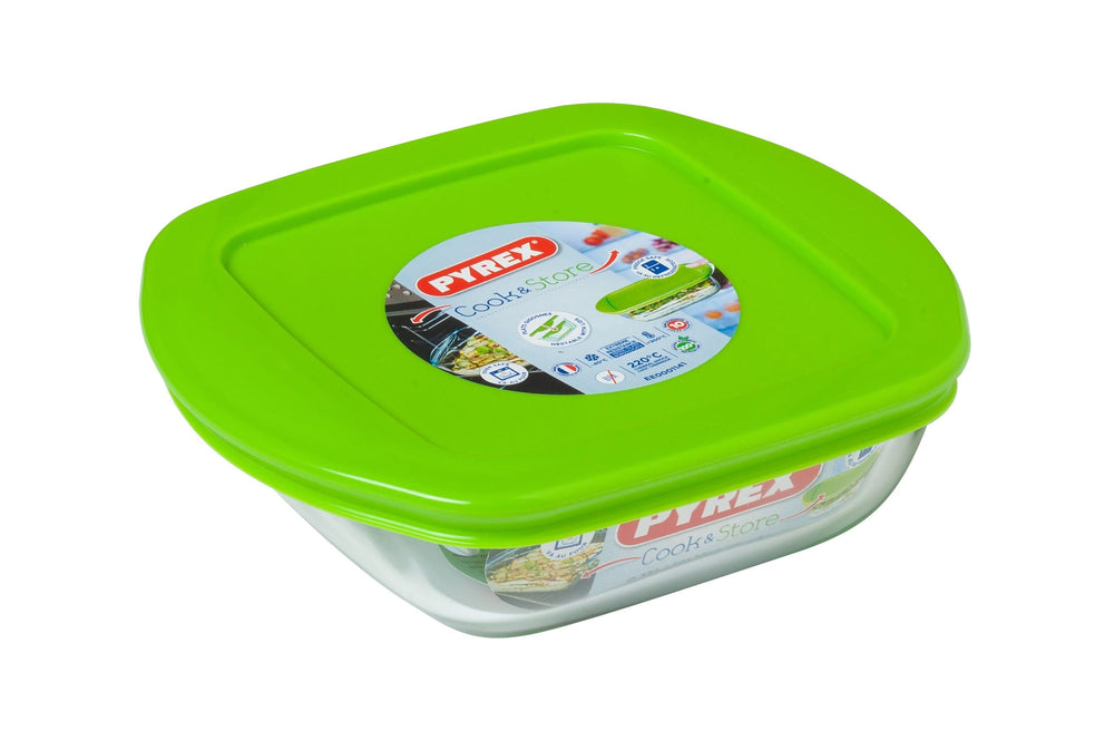 Pyrex Ovenschaal met deksel - Cook & Store - 14 x 12 x 4 cm / 350 ml